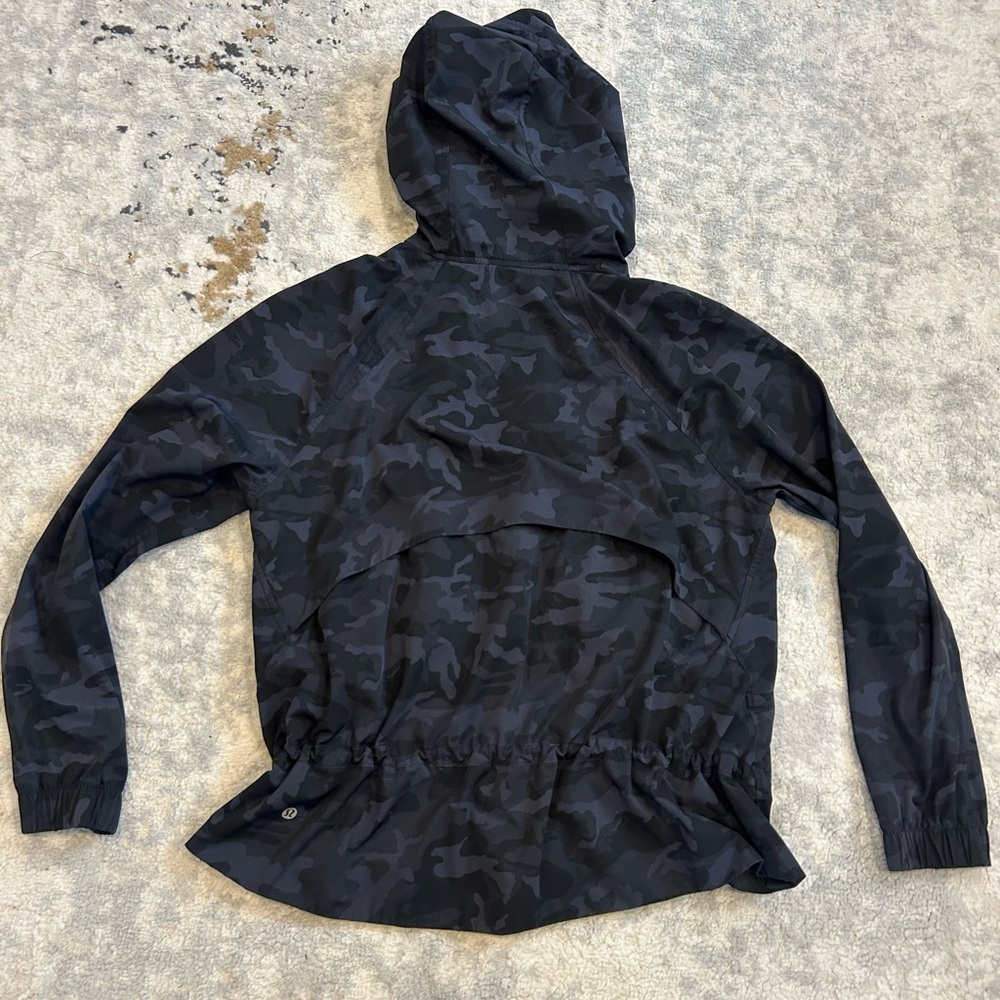 Lululemon Athletica Black Camouflage Jacket